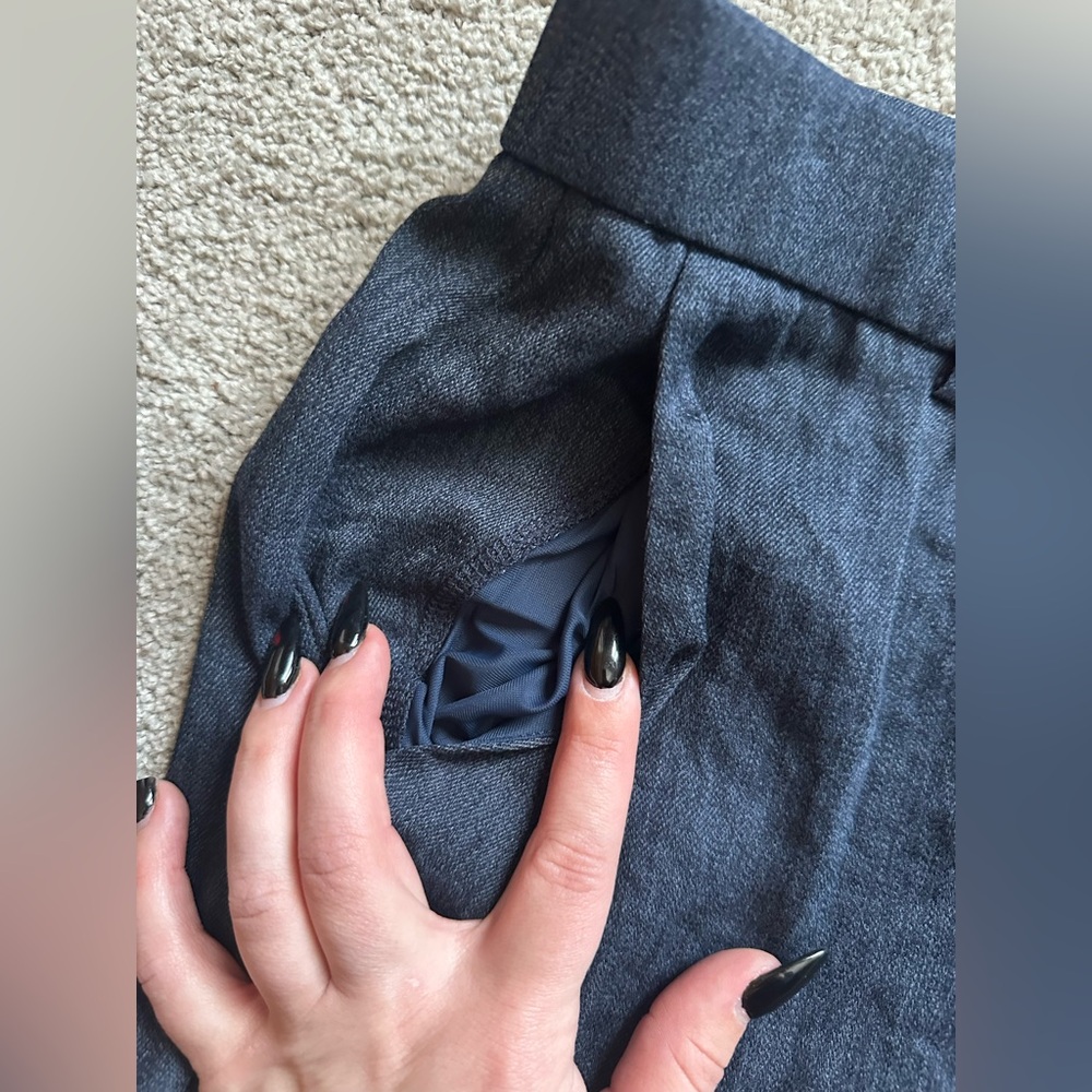 Unworn OGL European Linen Mid Rise Flared Pant with Pockets, Dress Pants, Size L - Picture 7 of 13